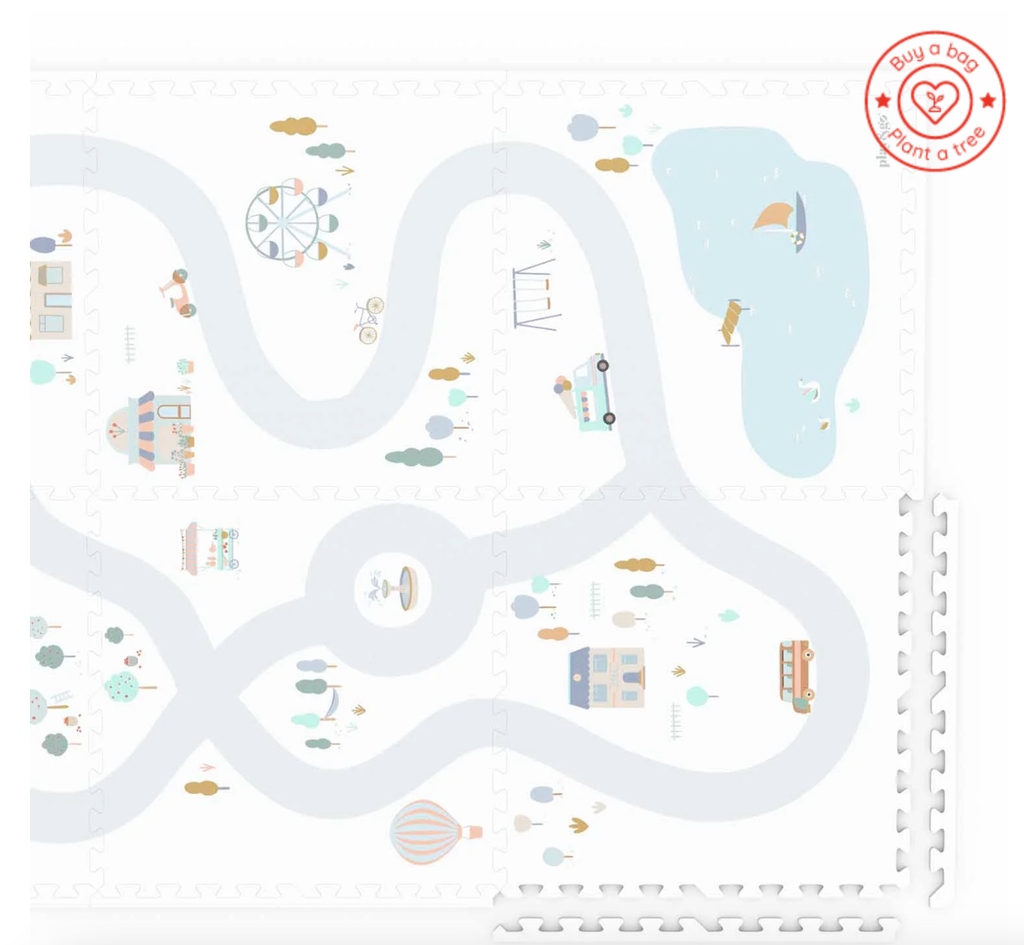 Tapis d'éveil à bords relevantes - Play & Go - Bloom Fleuri