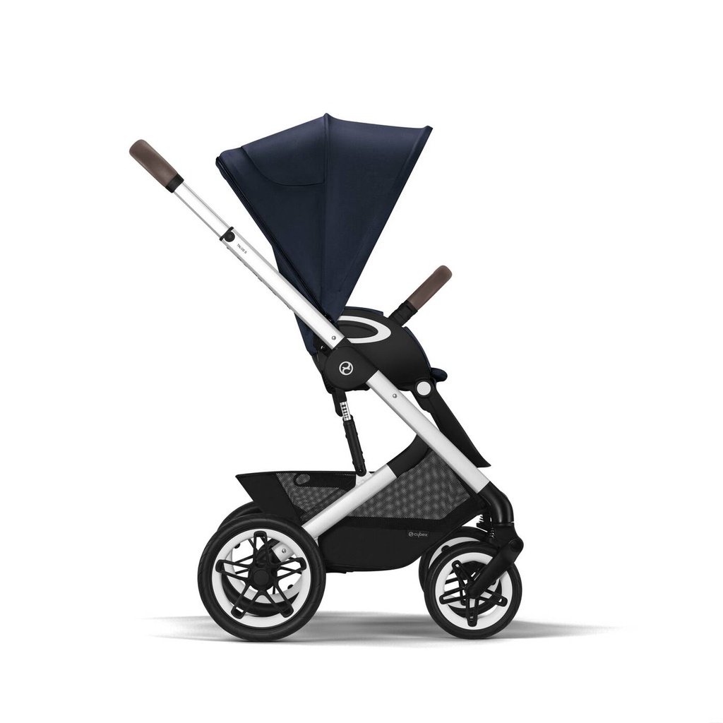 Poussette - Cybex - Balios S Lux  Ocean Blue (Silver Frame)