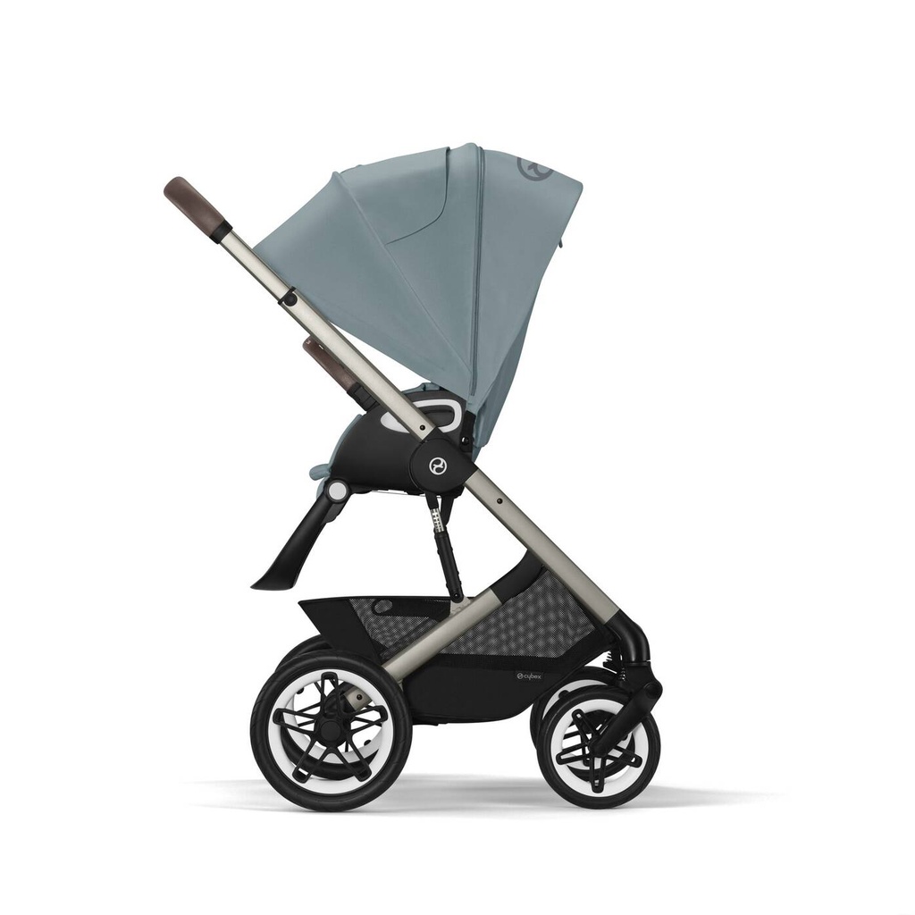 Poussette - Cybex - Balios S Lux  Ocean Blue (Silver Frame)