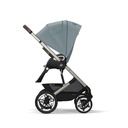 Poussette - Cybex - Balios S Lux  Ocean Blue (Silver Frame)