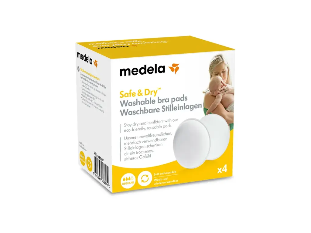 Coussinets d'allaitement lavables - Medela - Gamme Safe & Dry