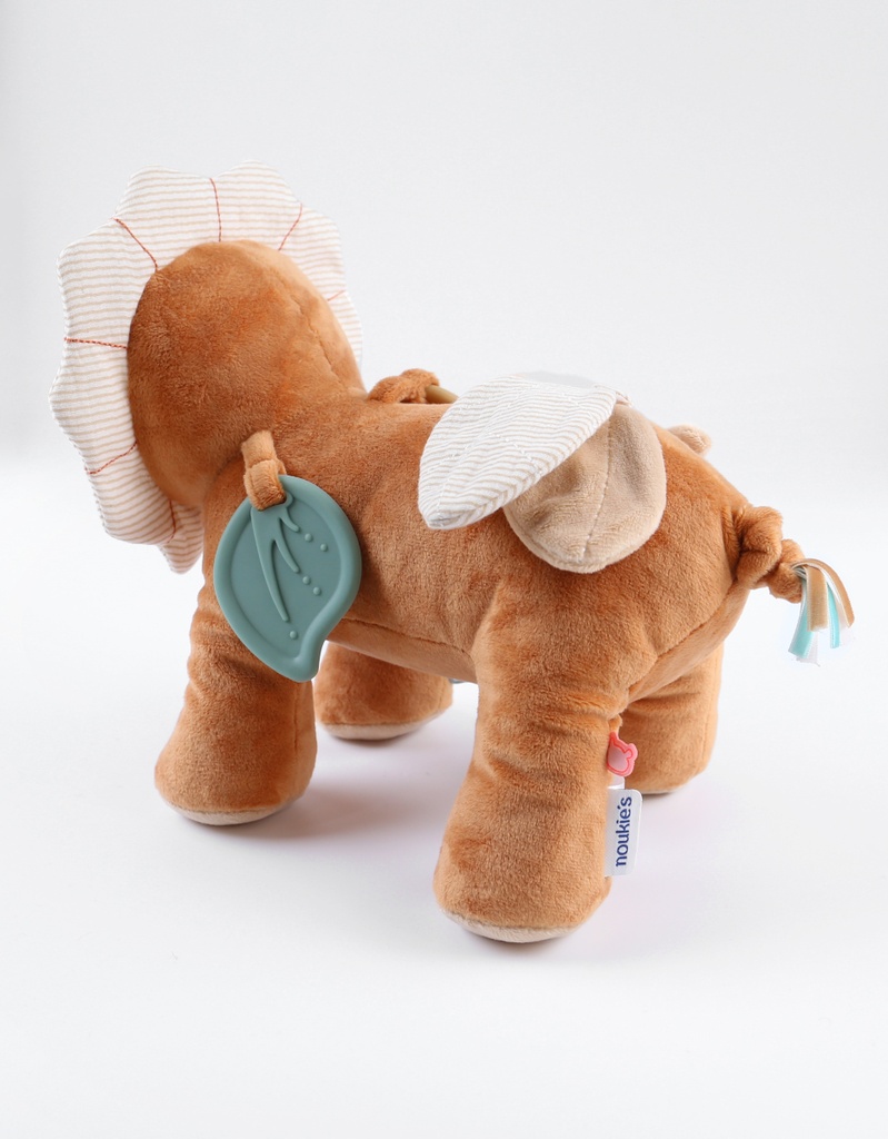 Peluche d'activités - noukie's - Babou en Veloudoux et mousseline, caramel