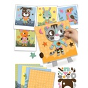 Coffret créatif portraits en relief  - Créa Lign -  Animaux Familiers ( 24,5 x 24,5 x 4,5 cm )  