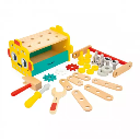 Jouet pour enfants de 3 ans - Janod - Caisse à outils en bois 