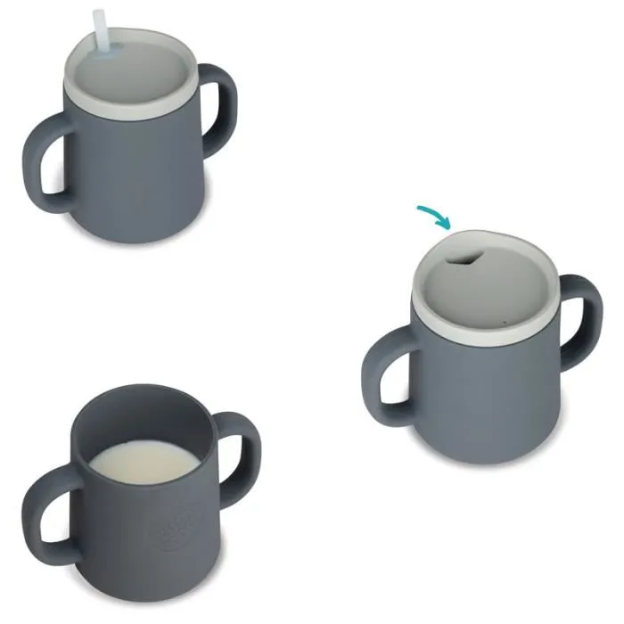Tasse d’apprentissage avec paille - Tum Tum - Ourson rose