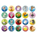   Kit Créatif - Janod - Stickers Mousse Sables Fluo Amis de la Forêt
