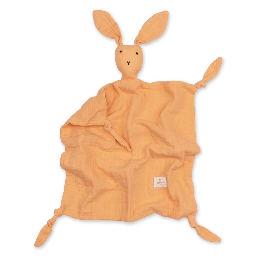 [008BUNNY35SU] Doudou - Bemini -  biscuit mousseline de coton