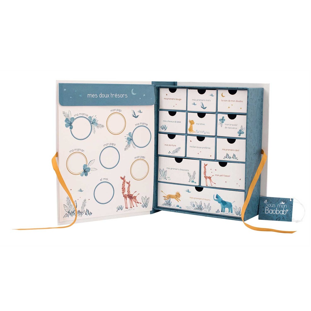 Coffret naissance - Moulin Roty - Sous mon Baobab