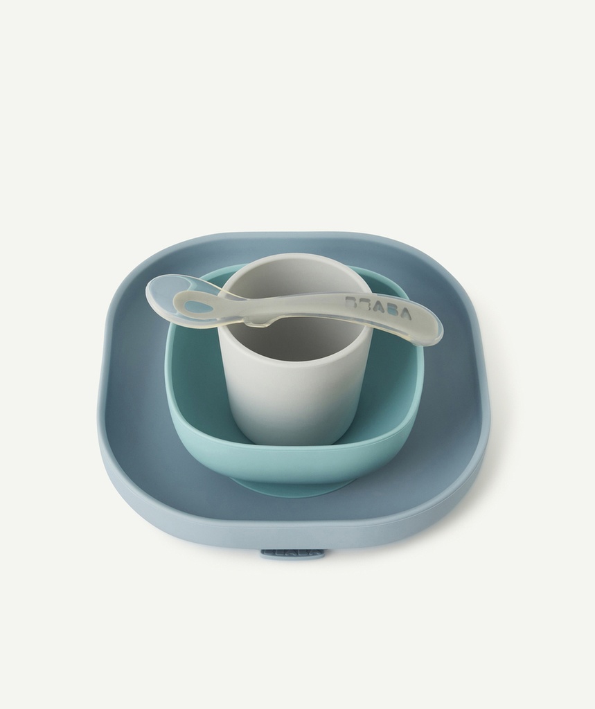 Coffret repas silicone - Beaba - jungle