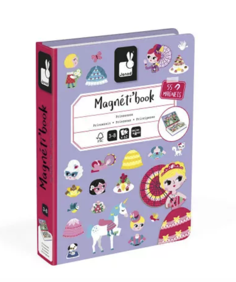 [3700217327255] Jeu éducatif - Janod - Magnétibook Princesses