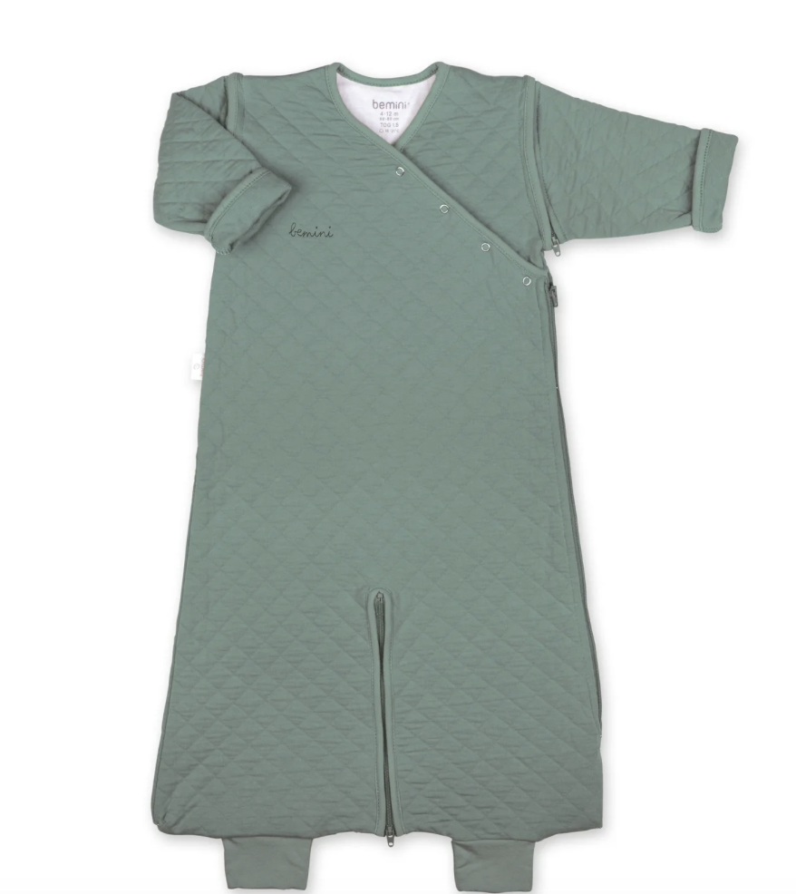 Gigoteuse - Bemini - 4-12m green Quilted jersey TOG 1,5