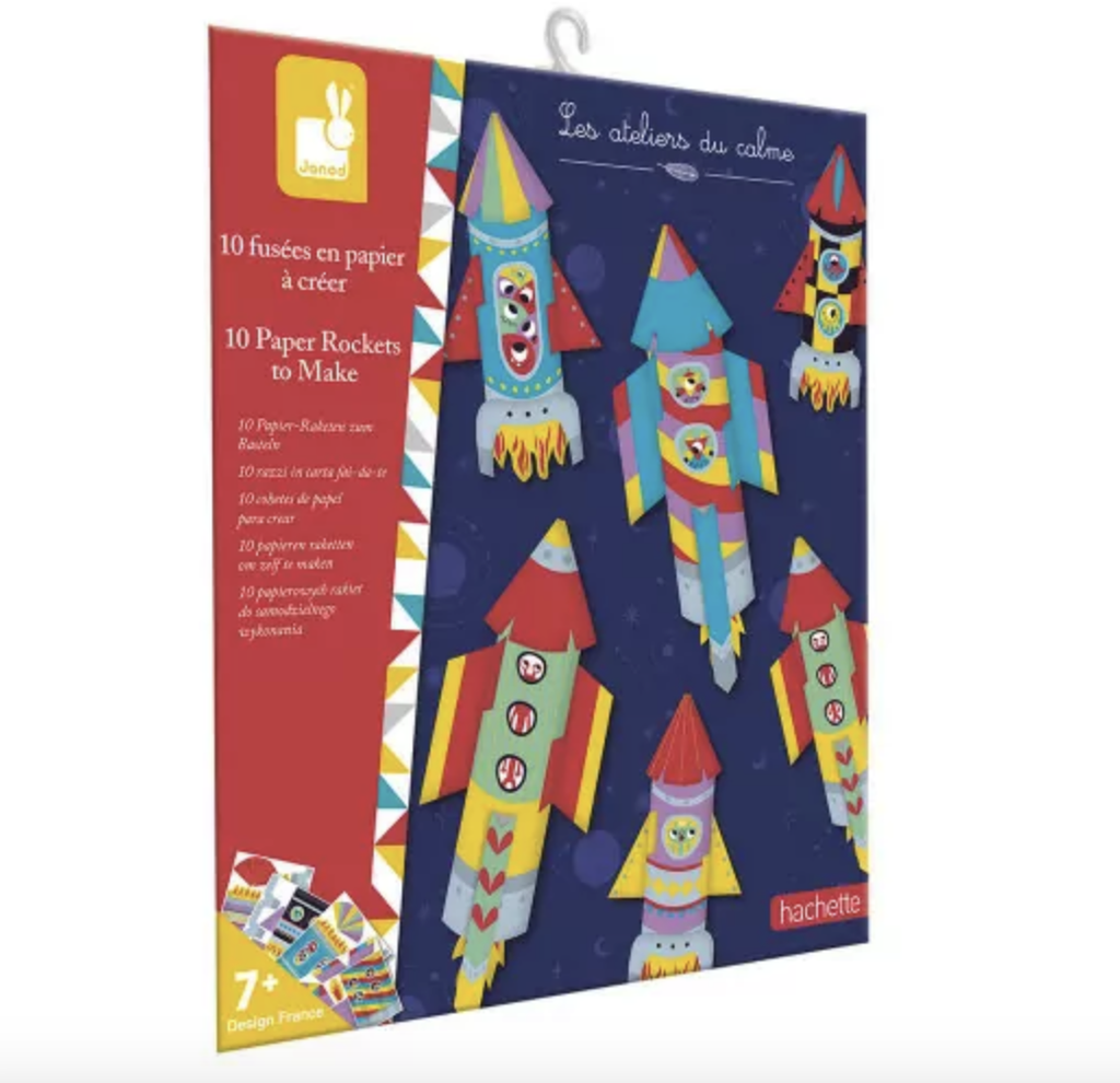 [3700217379889] Kit créatif - Janod - Fusées en papier