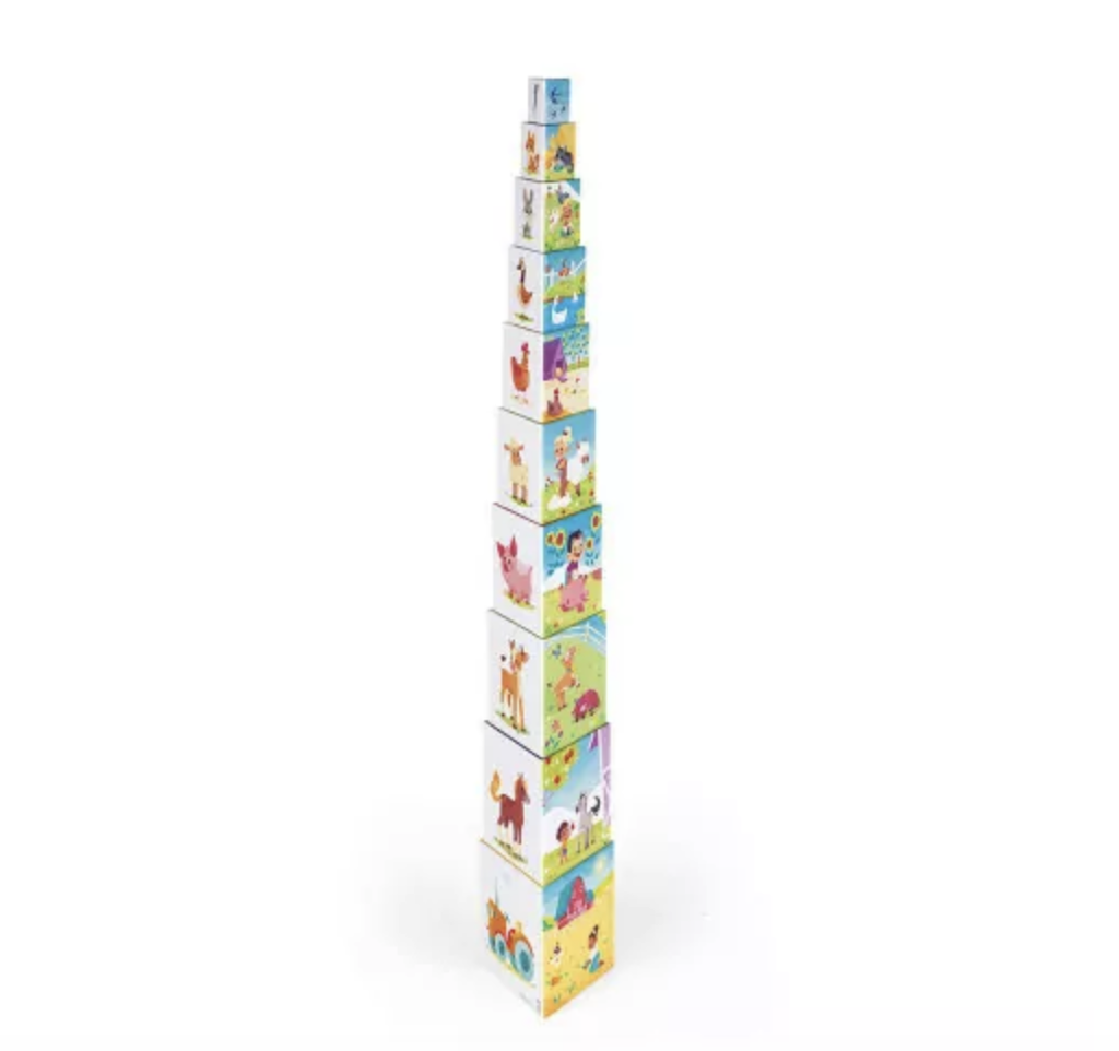 Pyramide triangle - Janod - La vie à la ferme