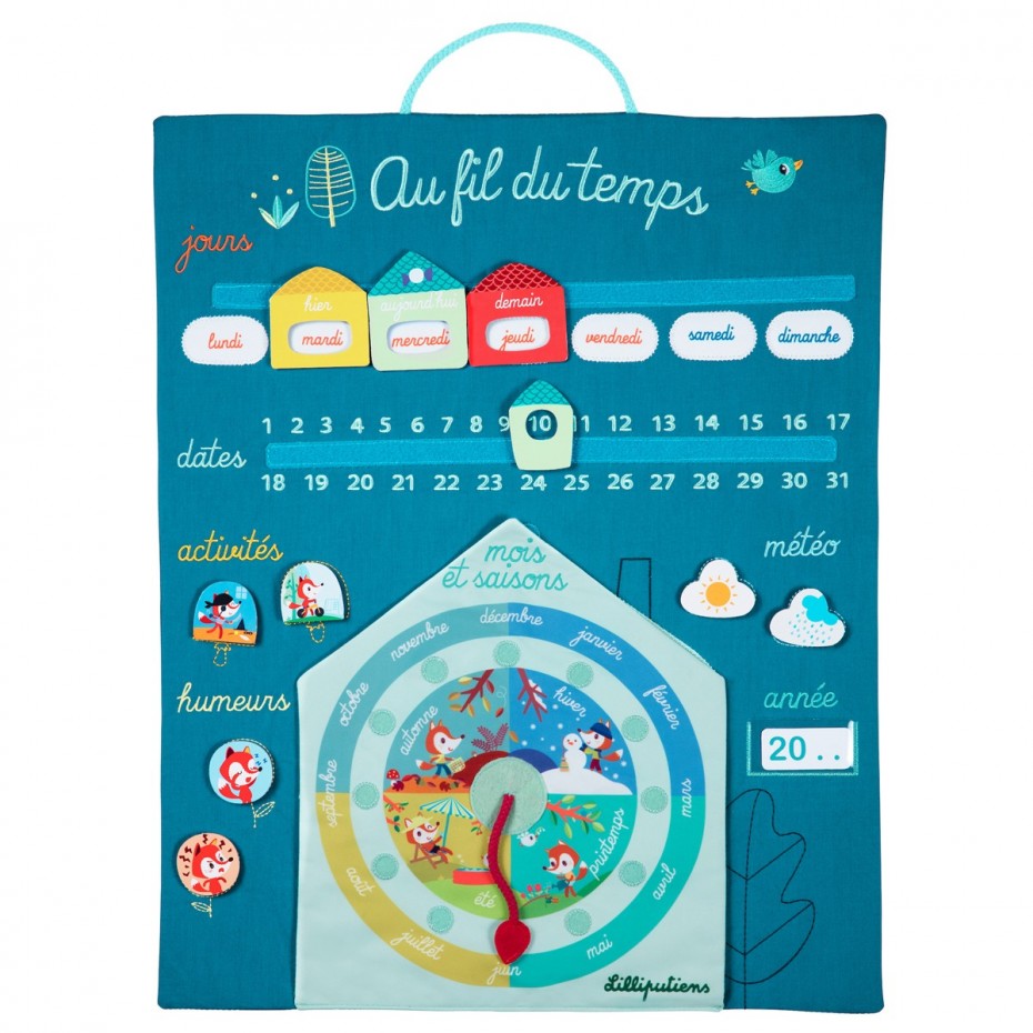 Calendrier - Lilliputiens - Au fil du temps (bleu)