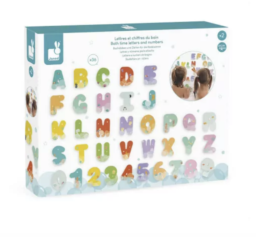 [3700217347093] Lettres et chiffres du bain - Janod 