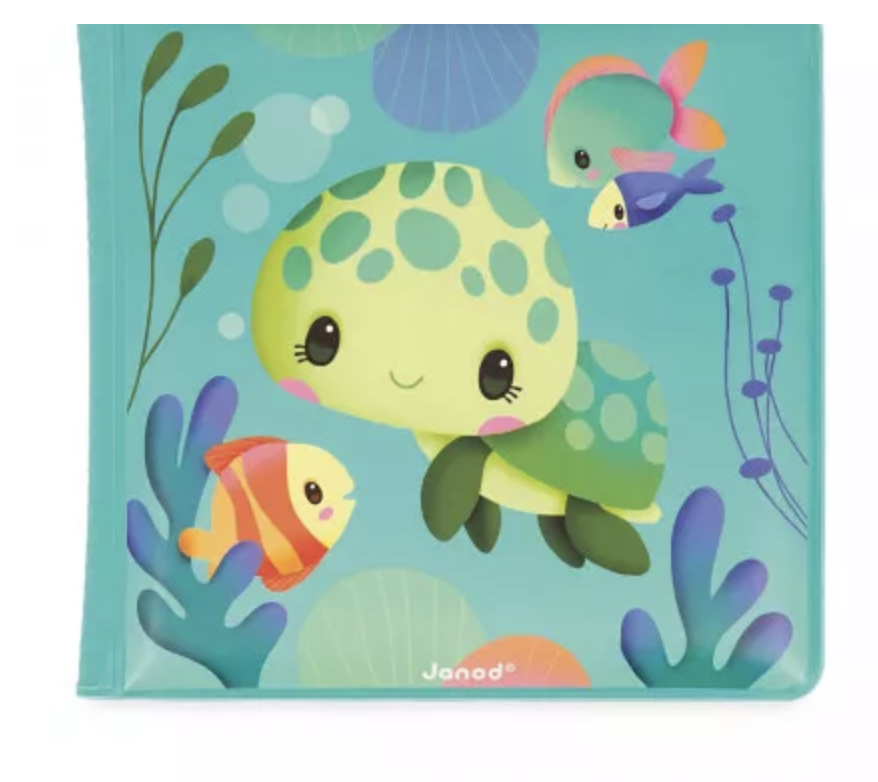 Livre de bain magique - Janod - La vie magique des tortues