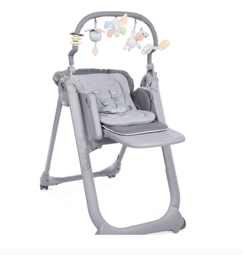 Chaise haute  polyvalente- Chicco - Polly magic relax Graphite