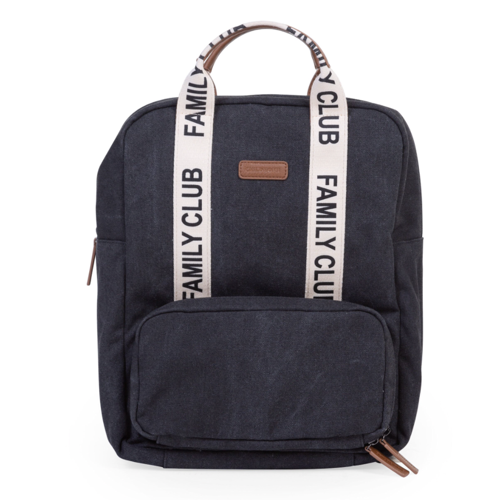 Sac à dos - Childhome - Family Club Signature Toile noir