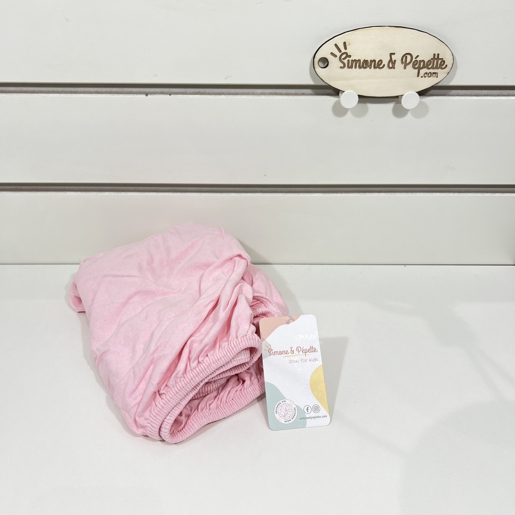 Drap housse - 60x120 - rose