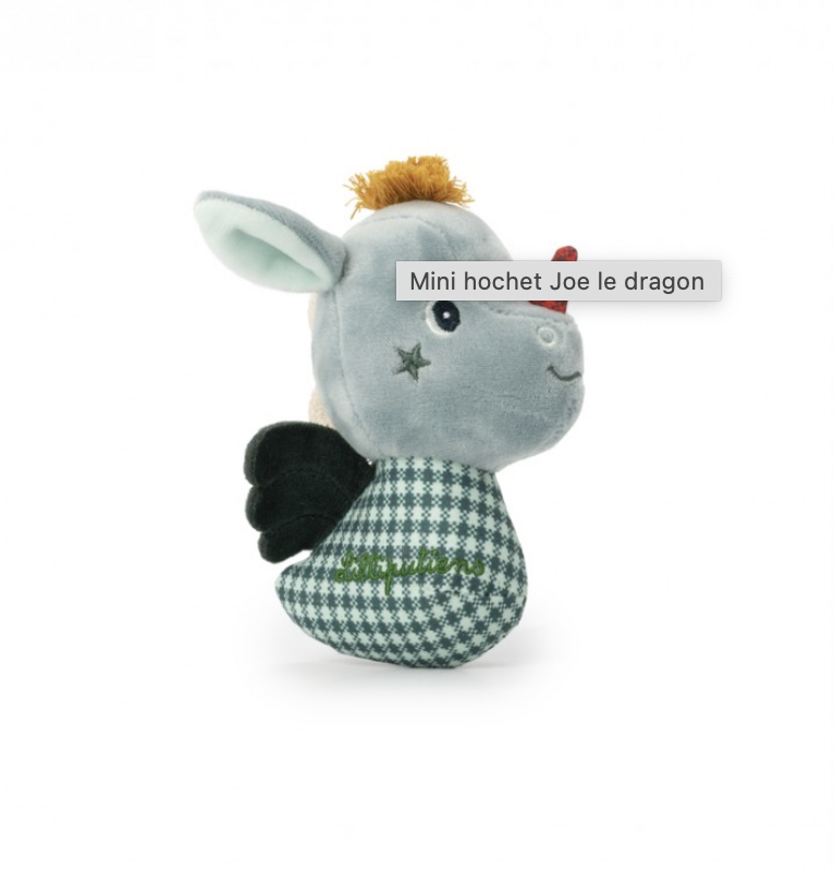 [5414834834802] Mini hochet - Lilliputiens - Joe le dragon 