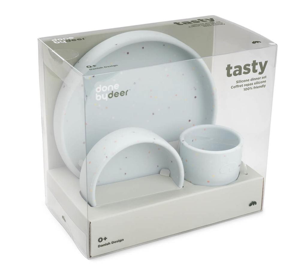 Coffret repas - done by deer - confetti bleu