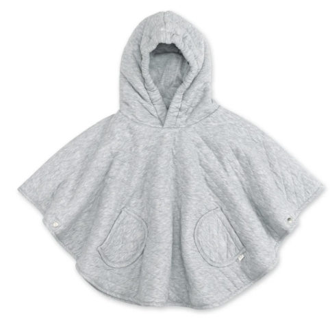Poncho de voyage -Bemini - 9-36m quilted mix grey
