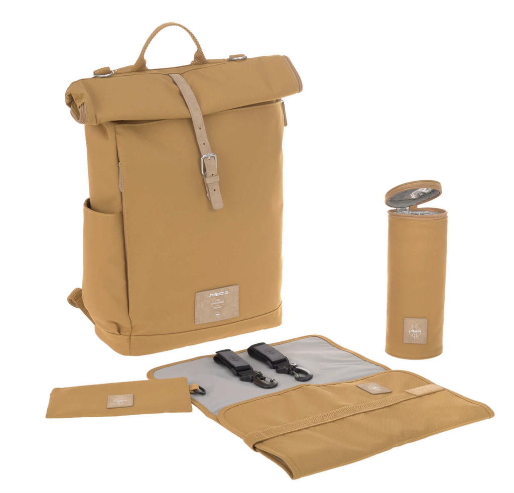 Sac à dos à langer - Lässig - Rolltop curry