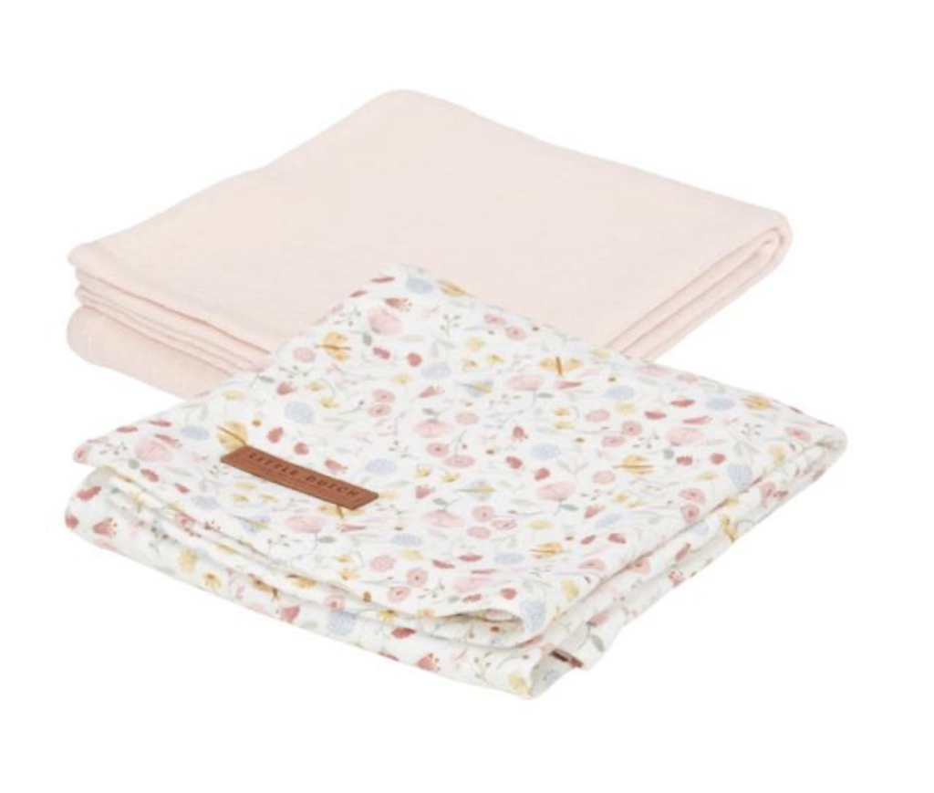 Lot de 2 langes Tetra - Little Dutch - Flowers & Butterflies