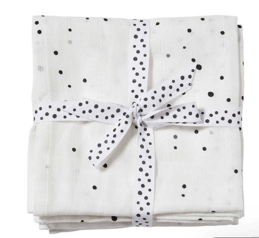 Lot de 2 langes Tetra - done by deer - dreamy dots white