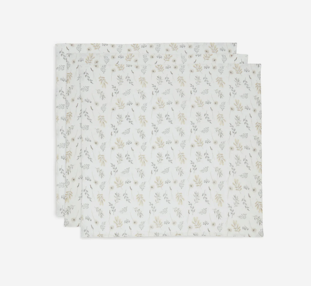 Lot de 3 langes Tetra - Jollein - Wild Flowers
