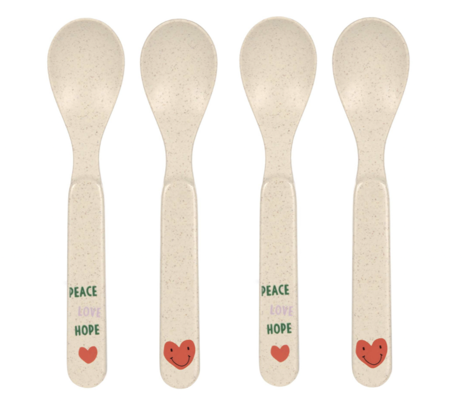 Lot de 4 cuillères - Lässig - Happy