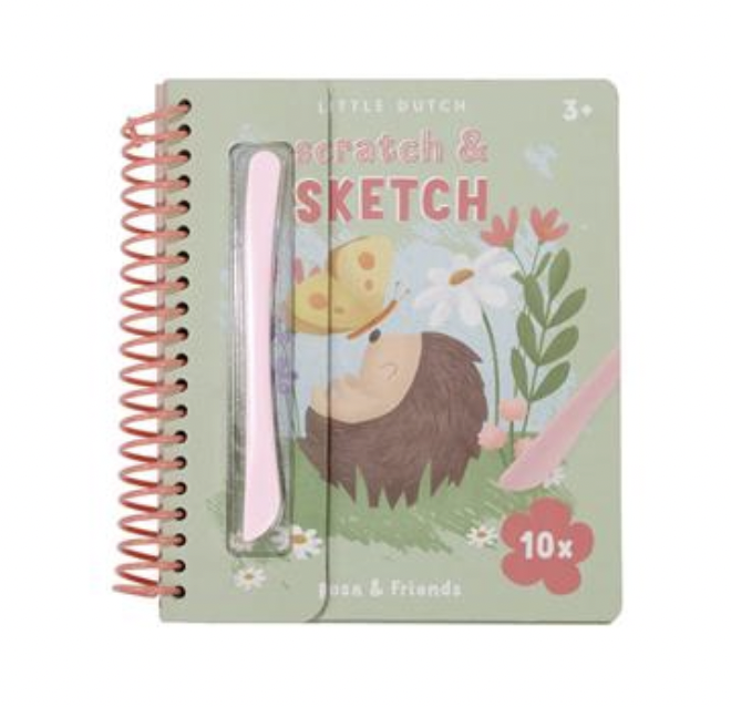 Livre de cartes à gratter - Little Dutch - Rosa & Friends 