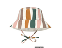 Chapeau anti UV réversible - Lässig - Vagues rose blanc 3/6 mois