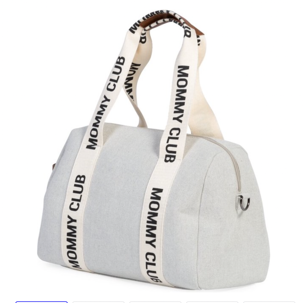 Sac à langer - Childhome - Mommy Club Signature Toile Off White