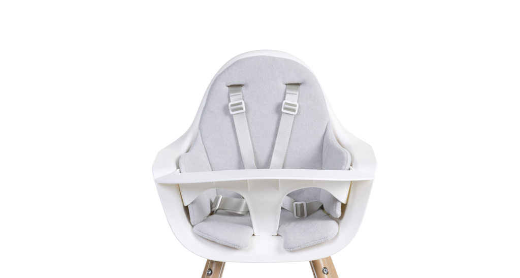 Coussin pour chaise haute Evolu - Childhome - Eponge pastel gris souris