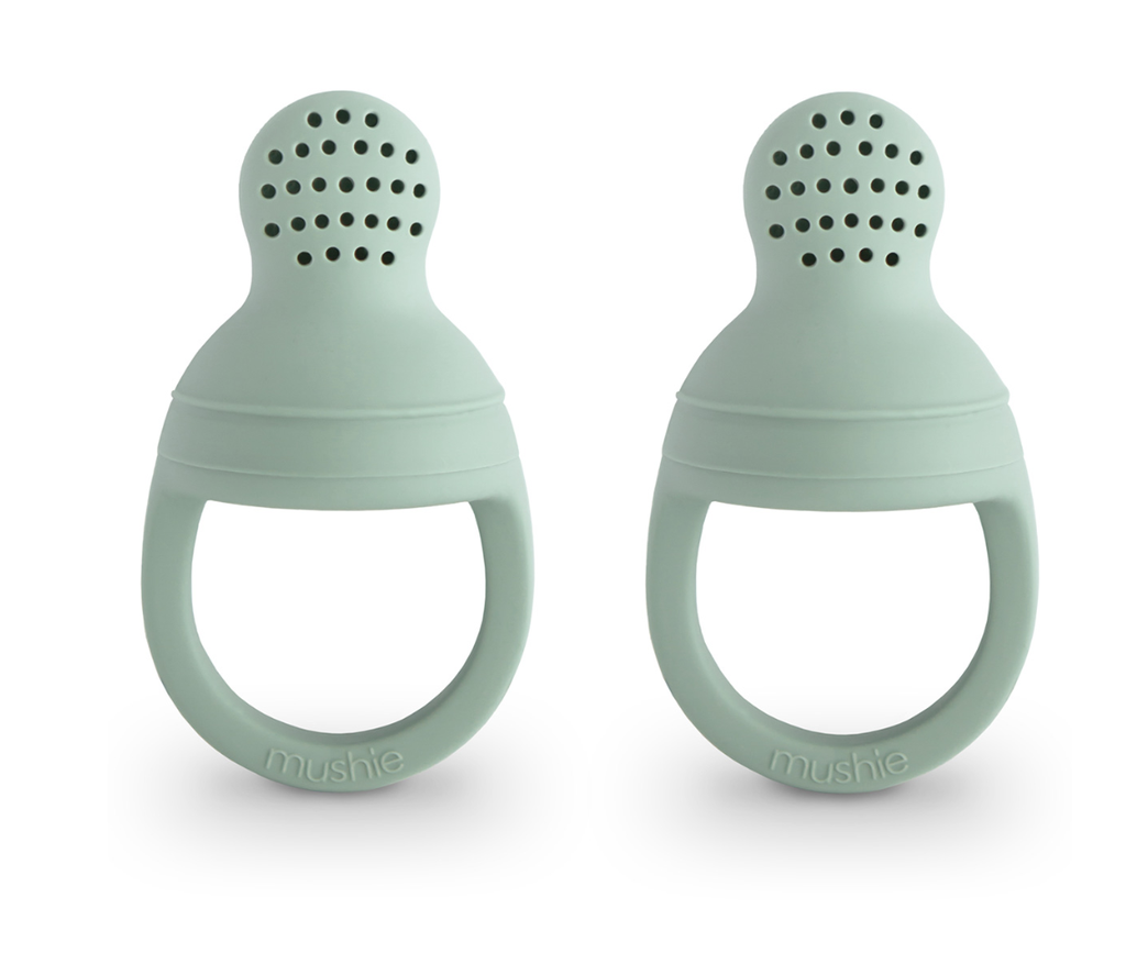 Lot de 2 grignoteuse - Mushie - Sauge