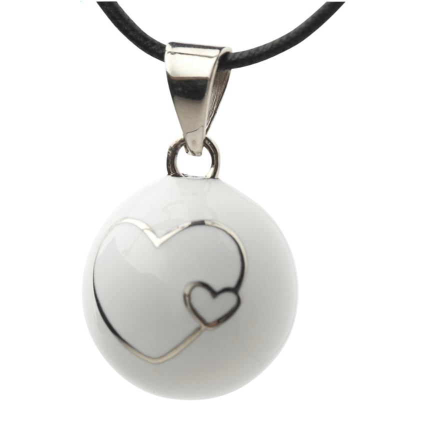 Bola de grossesse - Bola - Double coeur blanc
