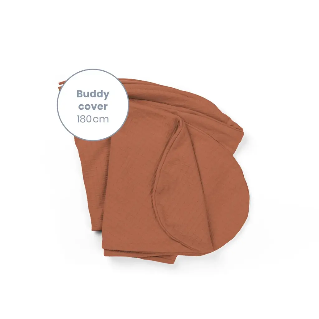 Housse de coussin d'allaitement - Doomoo - Buddy Cover Tetra Jersey Terracotta