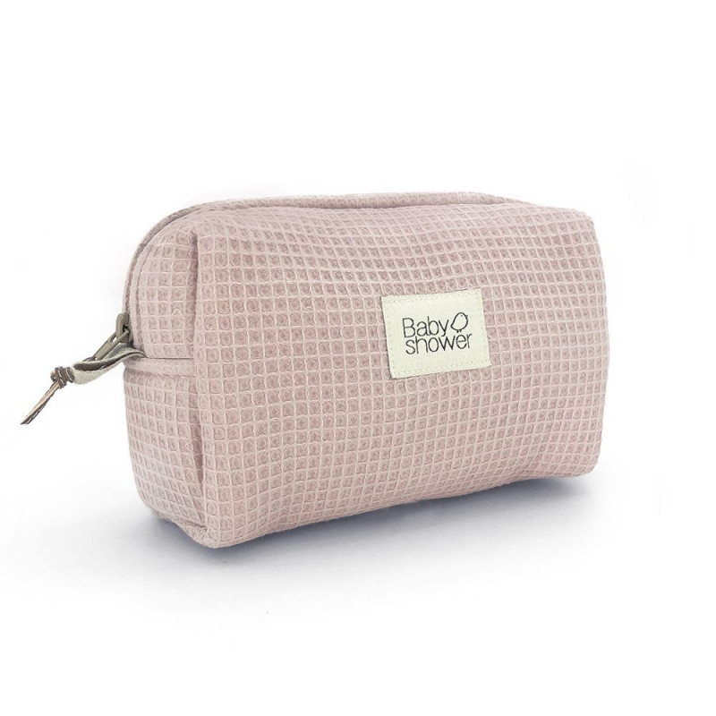 Trousse de toilette - Babyshower - Camila waffle rose