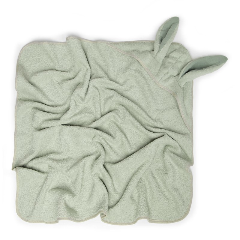 Cape de bain - Babyshower - Bunny sage powder