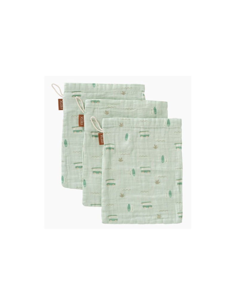 Gants de toilette - Fresk - Coton bio Surf Boy
