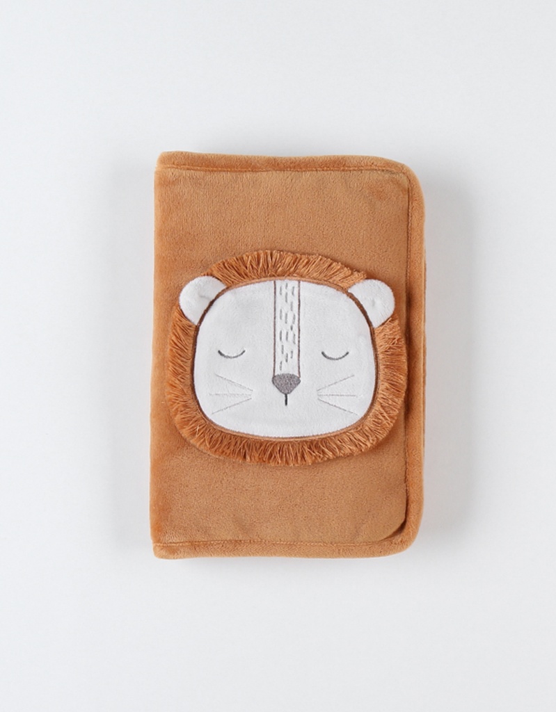 Protège carnet de santé - Noukie's - Babou en Veloudoux caramel