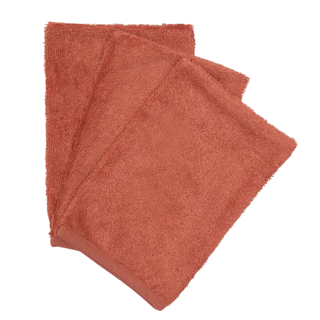 Gants de toilette (3 pcs) - Timboo - Apricot blush