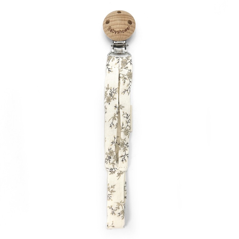 Attache tétine - Babyshower - Wood miley