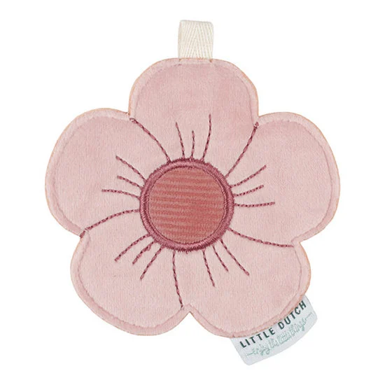 Lettre en tissu - Little dutch - Fleur rose