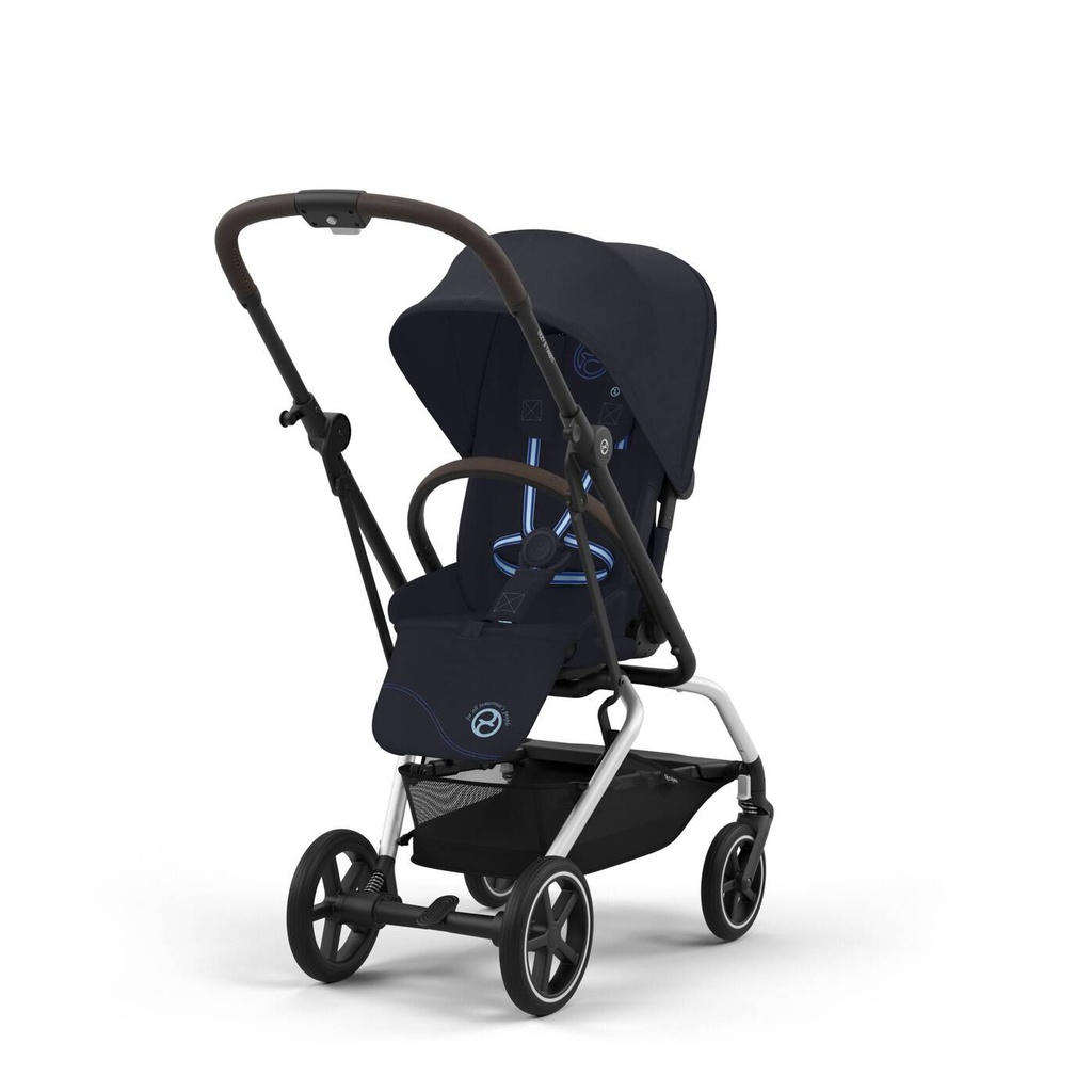 Poussette - Cybex - Eezy S Twist+2  Dark Blue Silver Frame 