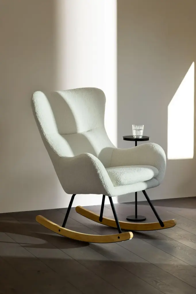Rocking Chair Basic - Quax - Bouclé - Cream Sheep