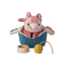 Peluche sonore - Lilliputiens - Jeanne le chat et son panier 