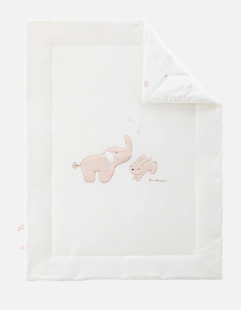 Couverture - noukie's - 75x100 cm en Veloudoux Bali et Moka