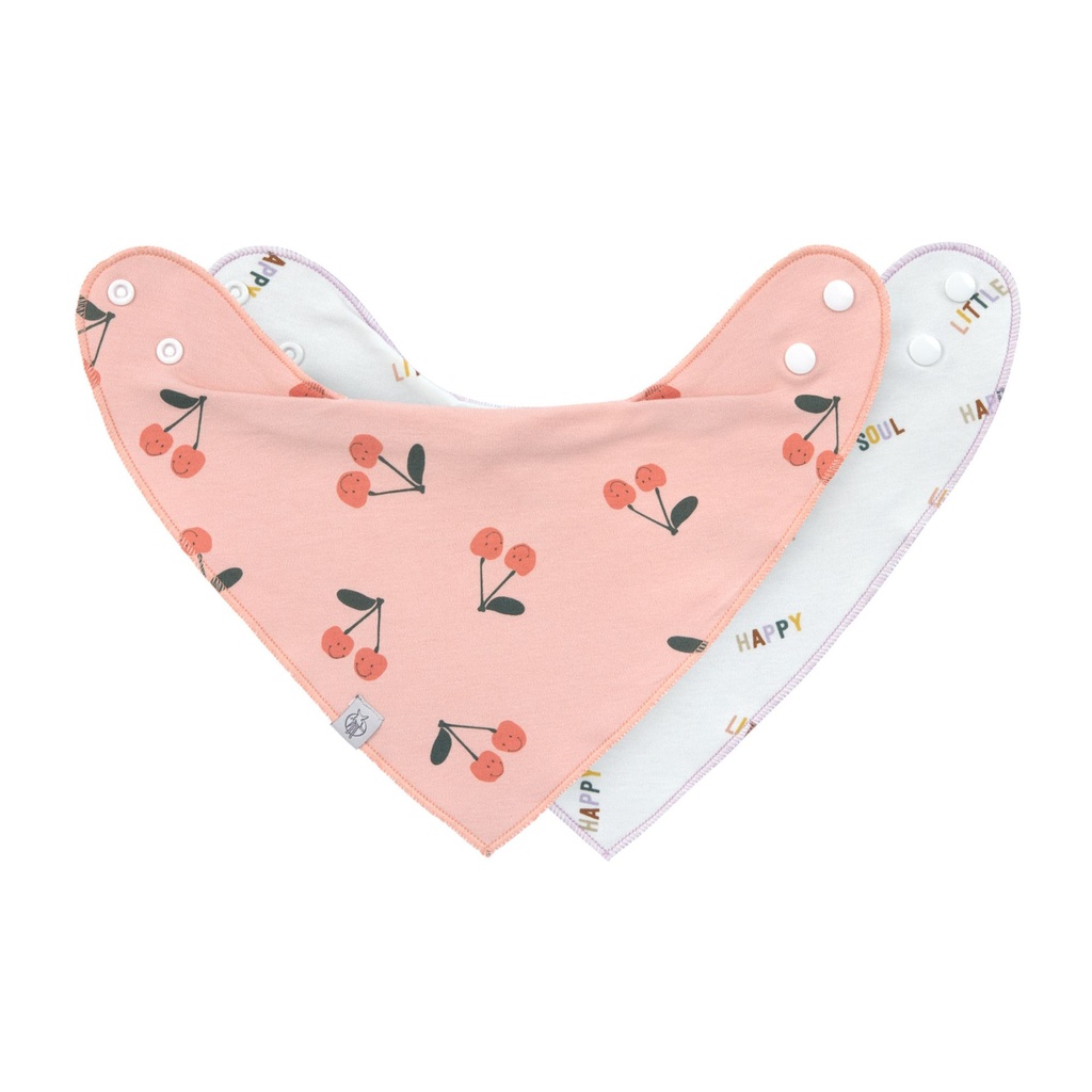 bandana lot de deux - LÄSSIG - happy fruits, cerise